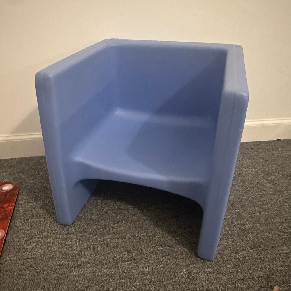 Children's Factory Cube Chair for Kids, Flexible Seating Chair, Light Blue - Picture 2 of 5